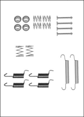 TRISCAN Tilbehørssæt, parkeringsbremsebakker 8105432588