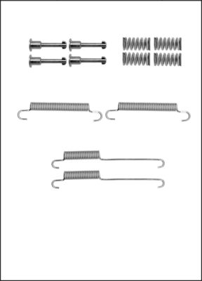 TRISCAN Tilbehørssæt, parkeringsbremsebakker 8105802002