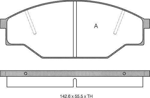 TRISCAN Bremseklodser 8110 10005 for TOYOTA VW