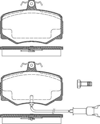 TRISCAN Bremseklodser 8110 10015 for JAGUAR