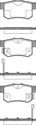 TRISCAN Bremseklodser 8110 10019 for FIAT HONDA ACURA ROVER SUZUKI