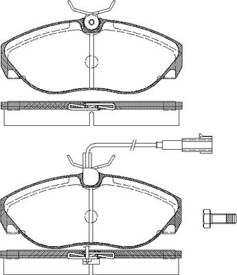 TRISCAN Bremseklodser 8110 10020 for PEUGEOT