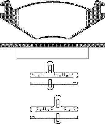 TRISCAN Bremseklodser 8110 10101 for VW SEAT