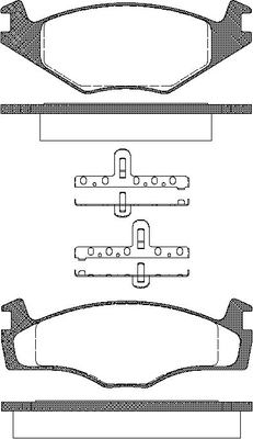 TRISCAN Bremseklodser 8110 10105 for VW