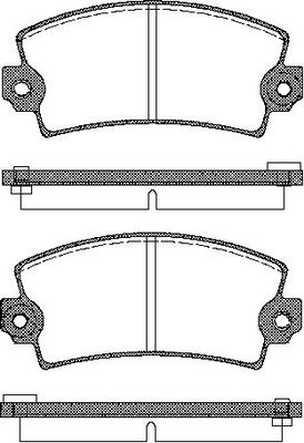 TRISCAN Bremseklodser 8110 10330 for PEUGEOT TALBOT ALFA ROMEO FIAT CITROËN RENAULT ALPINA DACIA