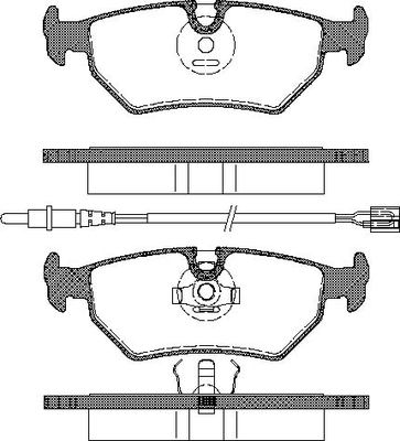 TRISCAN Bremseklodser 8110 10500 for PEUGEOT CITROËN LANCIA
