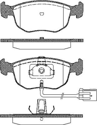 TRISCAN Bremseklodser 8110 10504 for FORD