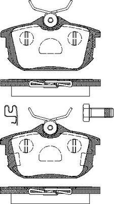 TRISCAN Bremseklodser 8110 10511 for VOLVO SMART MITSUBISHI