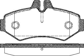 TRISCAN Bremseklodser 8110 10515 for MERCEDES-BENZ VW
