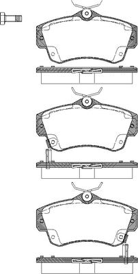 TRISCAN Bremseklodser 8110 10522 for DODGE CHRYSLER