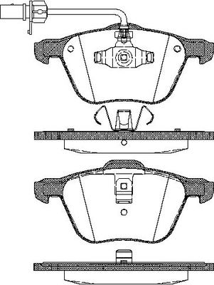 TRISCAN Bremseklodser 8110 10525 for FORD VW