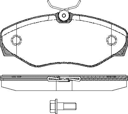 TRISCAN Bremseklodser 8110 10529 for OPEL VAUXHALL NISSAN RENAULT
