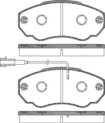 TRISCAN Bremseklodser 8110 10531 for PEUGEOT CITROËN FIAT