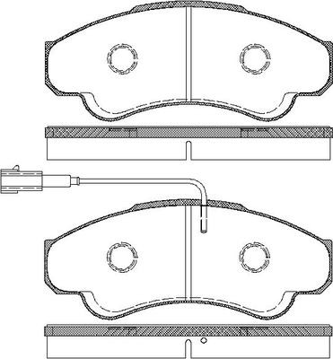 TRISCAN Bremseklodser 8110 10532 for PEUGEOT CITROËN FIAT