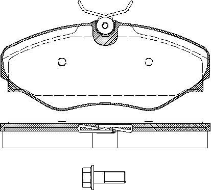 TRISCAN Bremseklodser 8110 10535 for RENAULT
