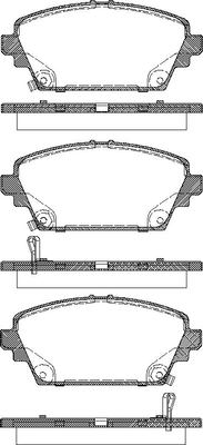 TRISCAN Bremseklodser 8110 10538 for ROVER HONDA MG NISSAN