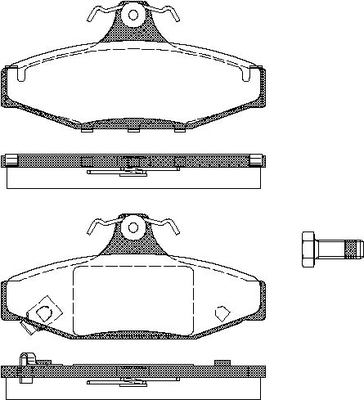 TRISCAN Bremseklodser 8110 10539 for DAEWOO