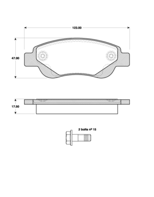 TRISCAN Bremseklodser 8110 10548 for PEUGEOT CITROËN TOYOTA