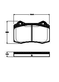 TRISCAN Bremseklodser 8110 10555 for VOLVO DS JAGUAR
