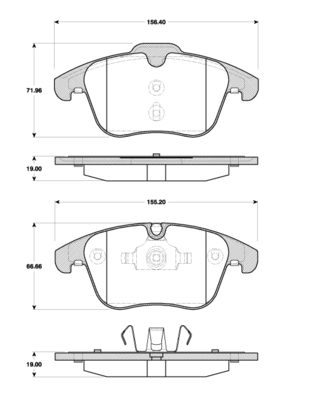 TRISCAN Bremseklodser 8110 10556 for JAGUAR