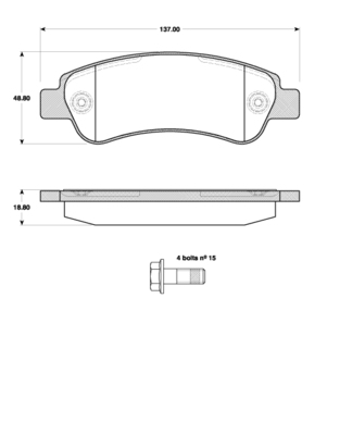 TRISCAN Bremseklodser 8110 10563 for PEUGEOT CITROËN FIAT