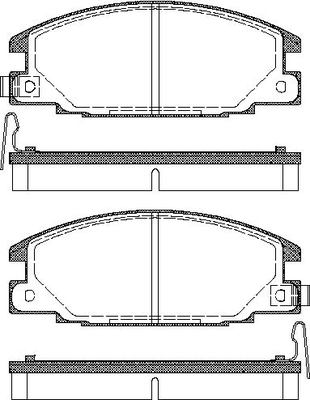TRISCAN Bremseklodser 8110 10913 for OPEL ISUZU VAUXHALL