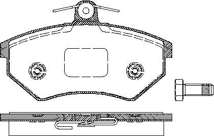 TRISCAN Bremseklodser 8110 10975 for VW SEAT