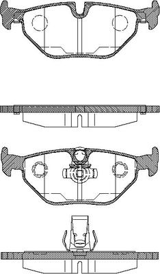 TRISCAN Bremseklodser 8110 11003 for ALPINA BMW