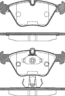TRISCAN Bremseklodser 8110 11010 for BMW