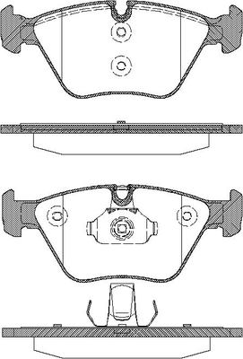 TRISCAN Bremseklodser 8110 11015 for BMW ROVER