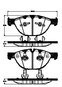 TRISCAN Bremseklodser 8110 11025 for BMW