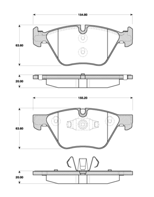 TRISCAN Bremseklodser 8110 11029 for BMW JAGUAR