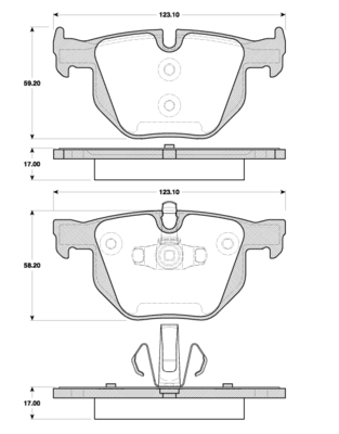 TRISCAN Bremseklodser 8110 11030 for BMW