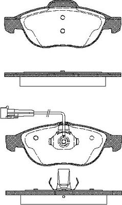 TRISCAN Bremseklodser 8110 12002 for ALFA ROMEO