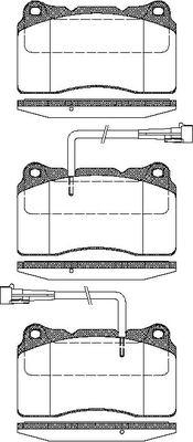 TRISCAN Bremseklodser 8110 12004 for FIAT ALFA ROMEO