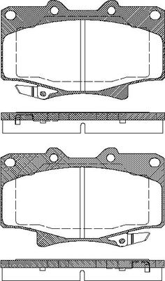 TRISCAN Bremseklodser 8110 13013 for TOYOTA LEXUS