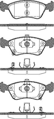 TRISCAN Bremseklodser 8110 13018 for TOYOTA