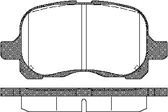 TRISCAN Bremseklodser 8110 13020 for TOYOTA