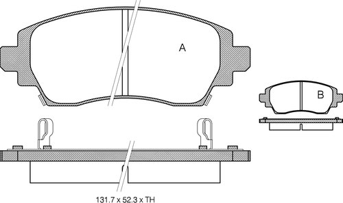 TRISCAN Bremseklodser 8110 13021 for TOYOTA