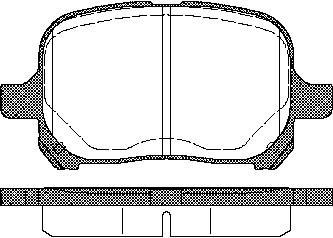 TRISCAN Bremseklodser 8110 13022 for TOYOTA LEXUS