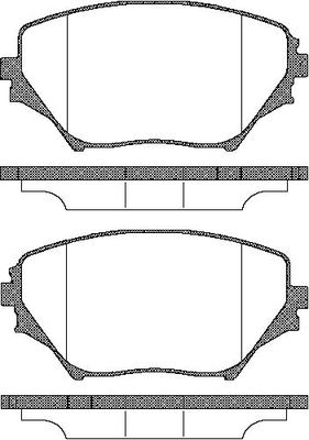 TRISCAN Bremseklodser 8110 13024 for TOYOTA