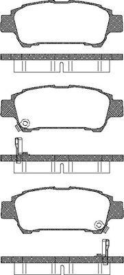 TRISCAN Bremseklodser 8110 13027 for TOYOTA