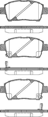 TRISCAN Bremseklodser 8110 13033 for TOYOTA