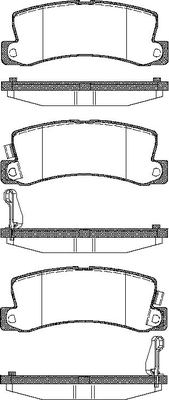 TRISCAN Bremseklodser 8110 13040 for TOYOTA DAIHATSU NISSAN LEXUS