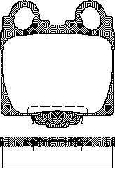 TRISCAN Bremseklodser 8110 13042 for TOYOTA LEXUS