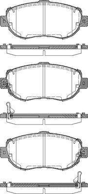 TRISCAN Bremseklodser 8110 13044 for LEXUS TOYOTA