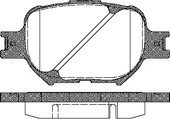 TRISCAN Bremseklodser 8110 13046 for TOYOTA