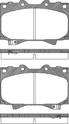 TRISCAN Bremseklodser 8110 13048 for LEXUS TOYOTA