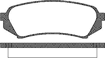 TRISCAN Bremseklodser 8110 13049 for LEXUS TOYOTA