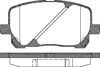 TRISCAN Bremseklodser 8110 13055 for TOYOTA